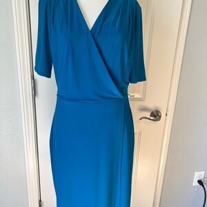 White House Black Market Teal Midi Dress